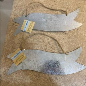 New! “Crafters Square” 3D Galvanized Plaques. Quantity (2)